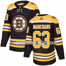 Camisola Boston Bruins Brad Marchand 63 Adidas 2017-2018 Preto Authentic - Homem